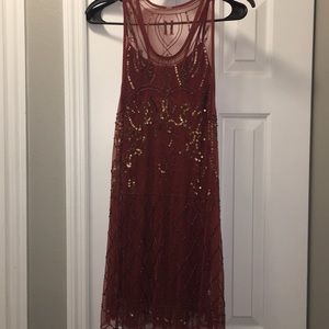 Free people beaded slip dress